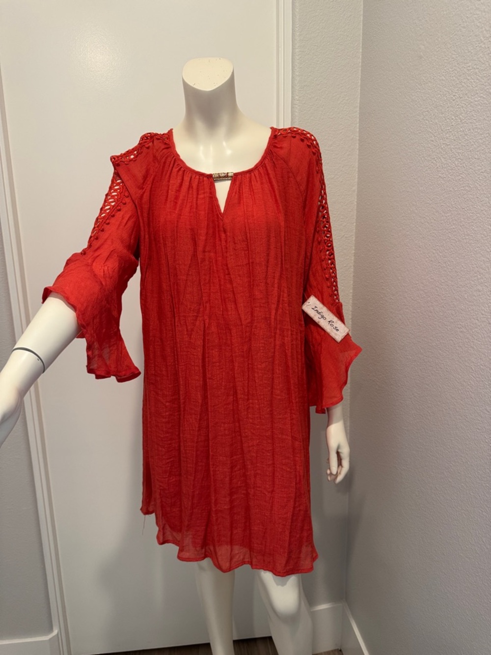 Indigo Rose Boho dress 1X
